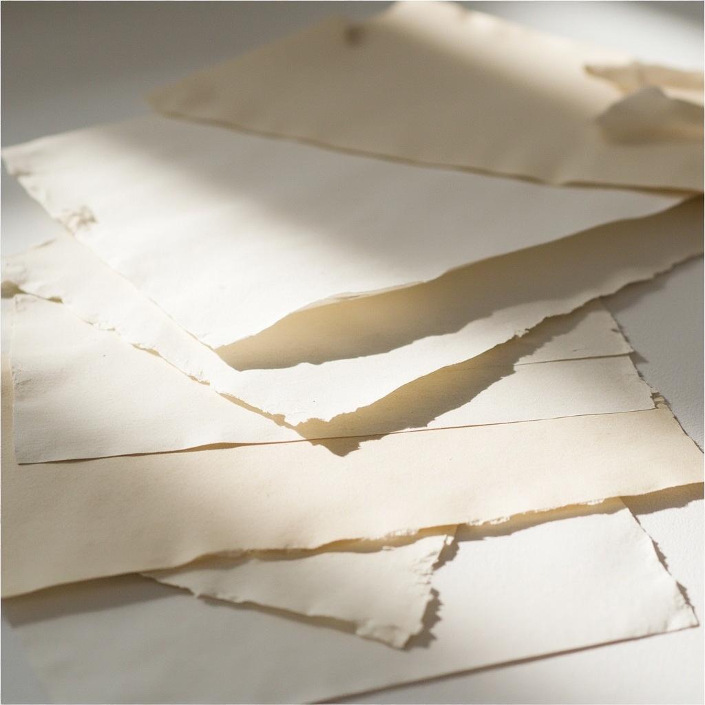 Handgefertigte Kunstpapiermarken